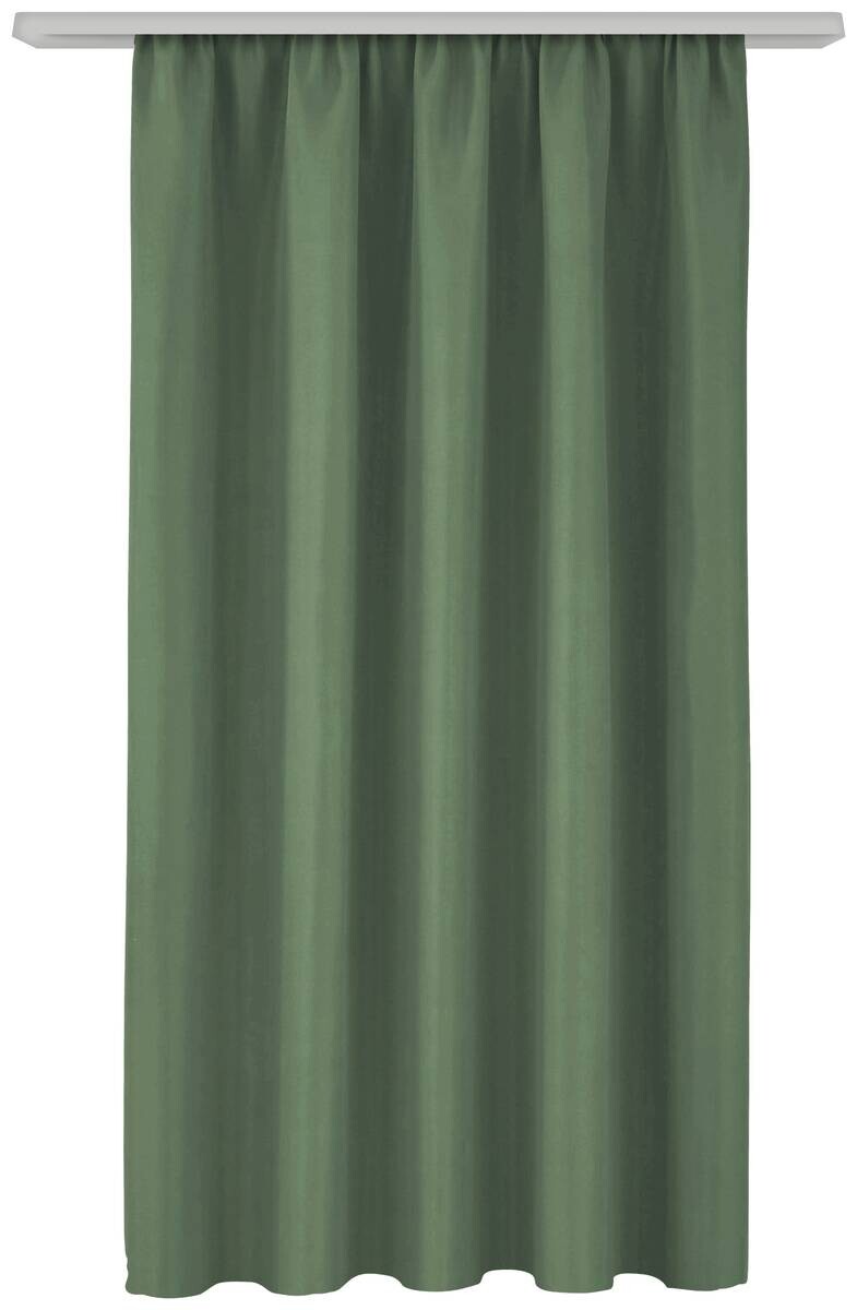Verdunklungsvorhang Linus grün 100% Polyester B/L: ca. 140x175 cm