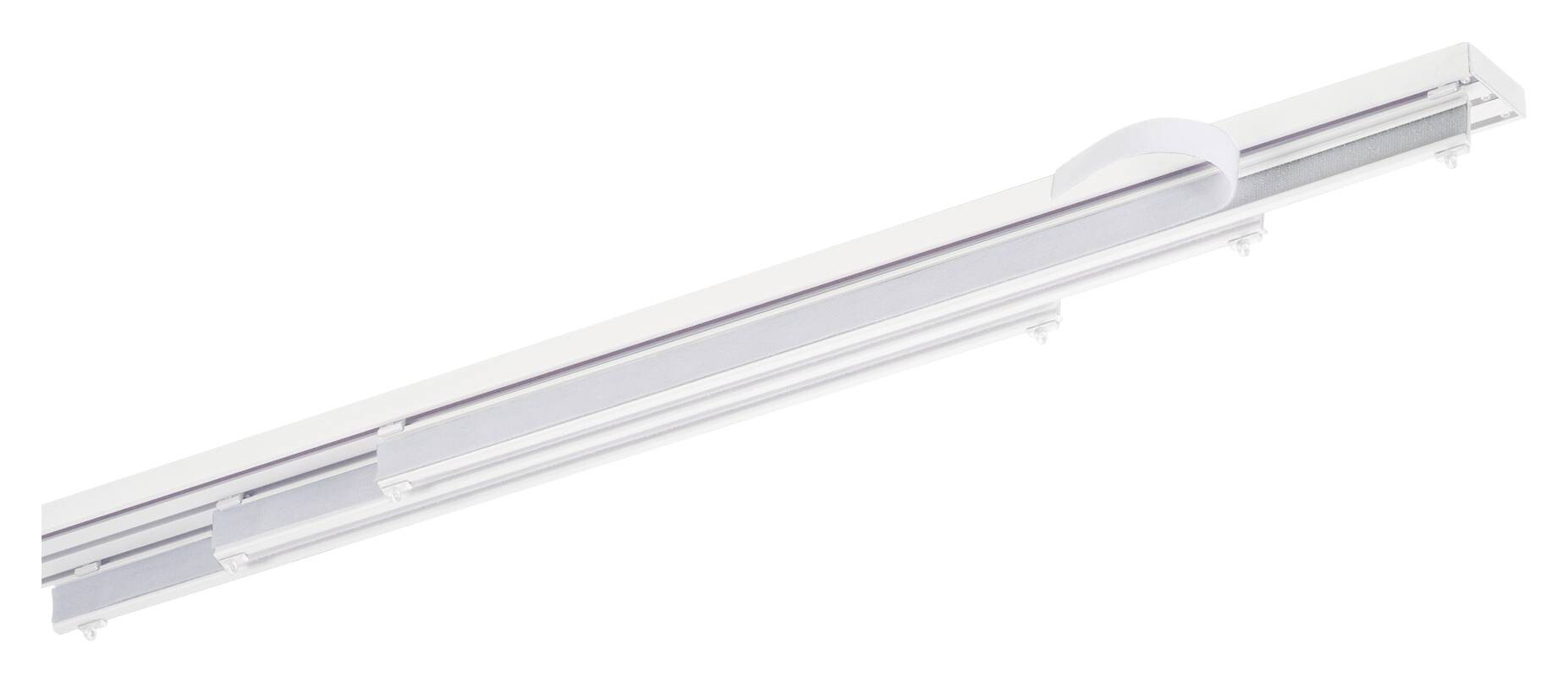 Flächenvorhangsschiene weiß Aluminium L: ca. 210 cm 3 Läufe