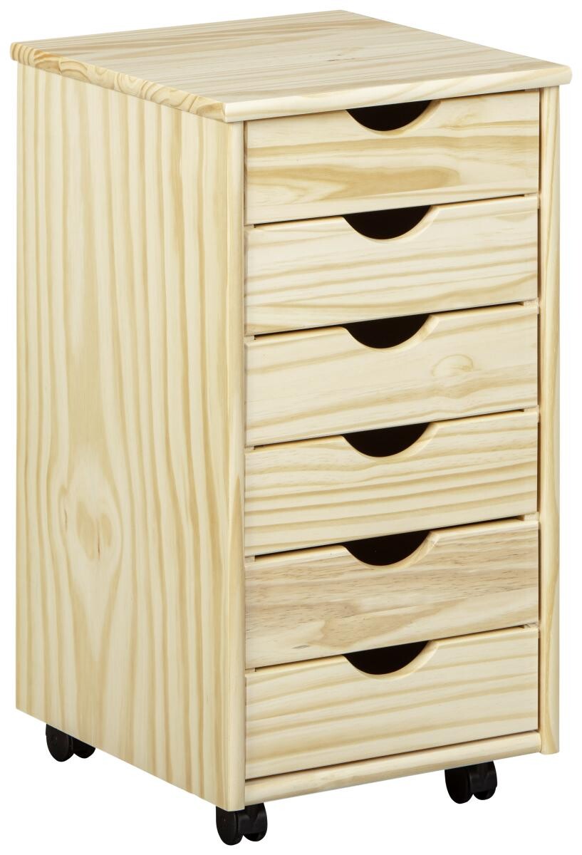 Rollcontainer Nils natur B/H/T: ca. 35x65x40 cm