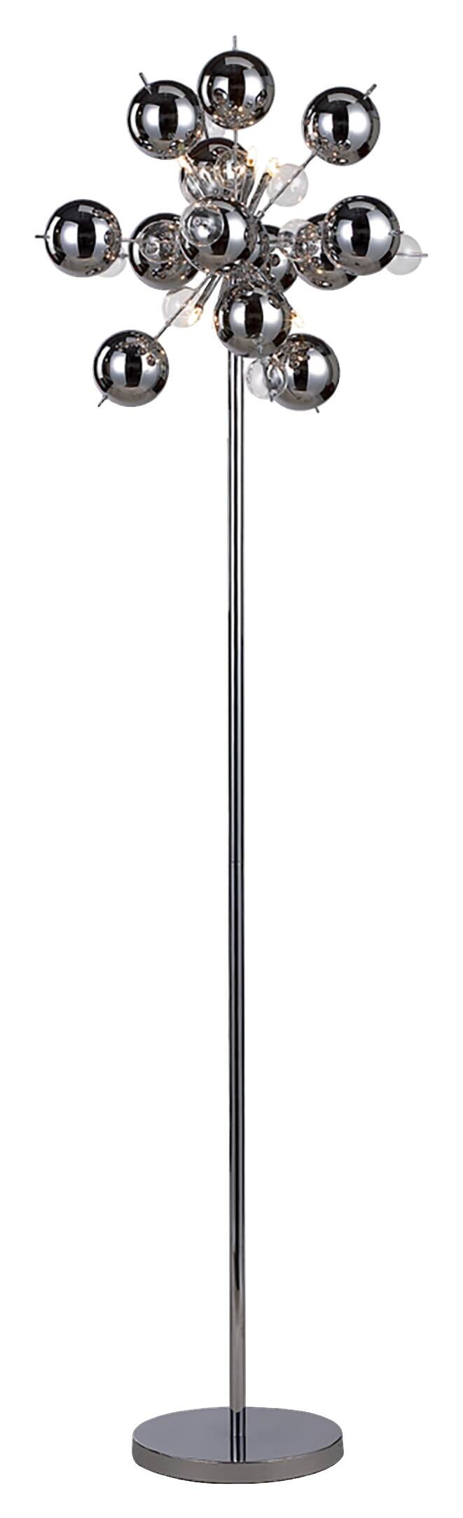 Näve Leuchten Stehlampe 2027942 Chrom Glas Metall B/H/T: ca. 50x169x50 cm 6 Brennstellen
