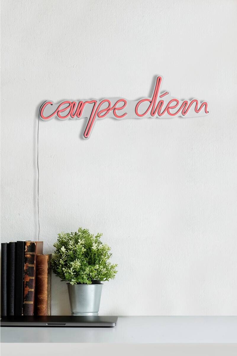 Opviq LED-Wandleuchte rosa PVC B/H/T/L: ca. 53x20x2x53 cm