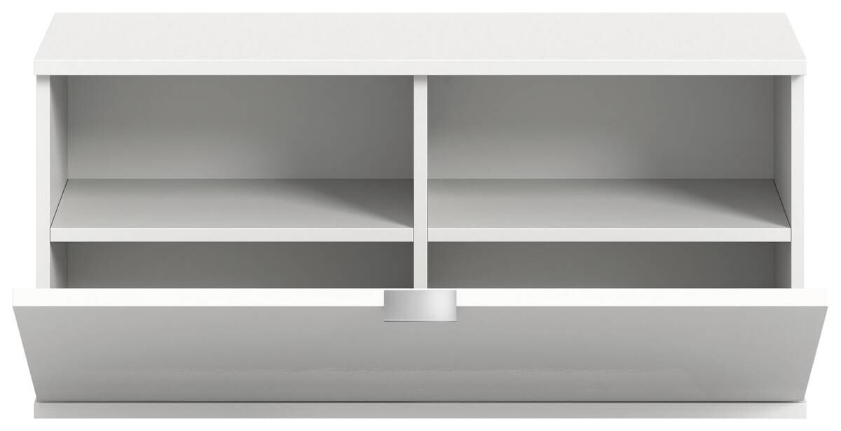 Sitzbank PROJEKT X weiß weiß Hochglanz B/H/T: ca. 92x42x37 cm