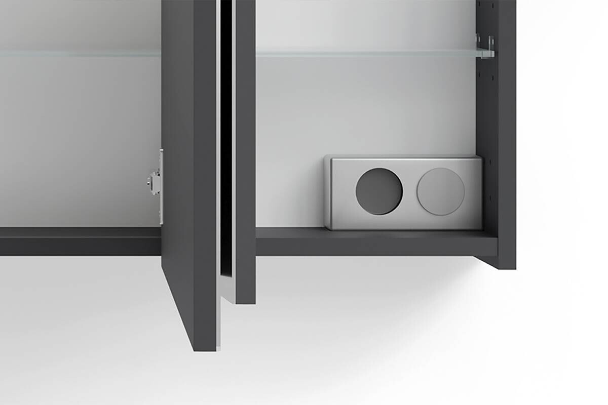 Spiegelschrank SPREE anthrazit B/H/T: ca. 120x60x15 cm