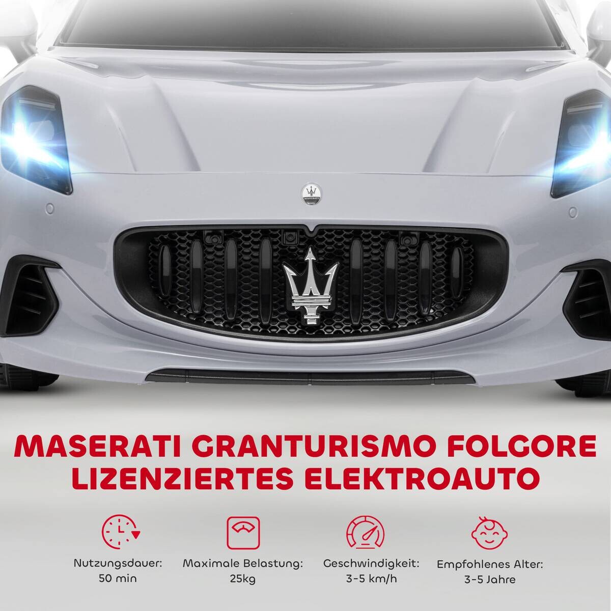 AIYAPLAY Kinder Elektroauto grau B/H/L: ca. 59x43x98 cm