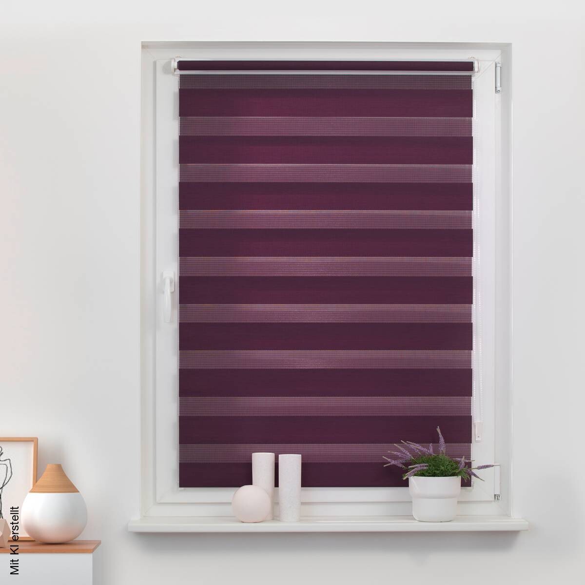 LICHTBLICK Doppelrollo Duo brombeer B/T: ca. 45x150 cm