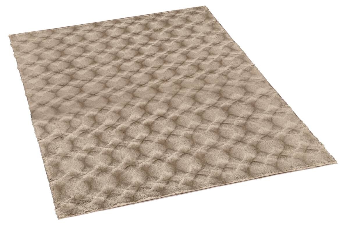 Fellimitat Diamond sand B/L: ca. 120x170 cm
