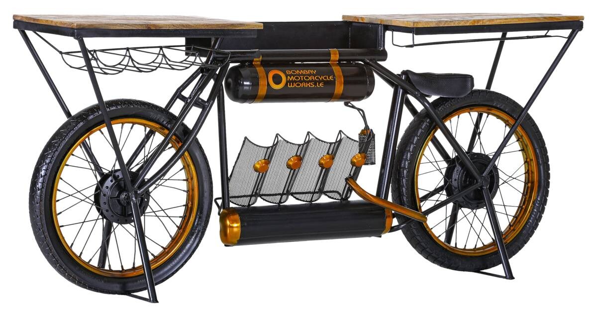 Bartisch Slow Ride braun Mango B/H/T: ca. 187x83x44 cm