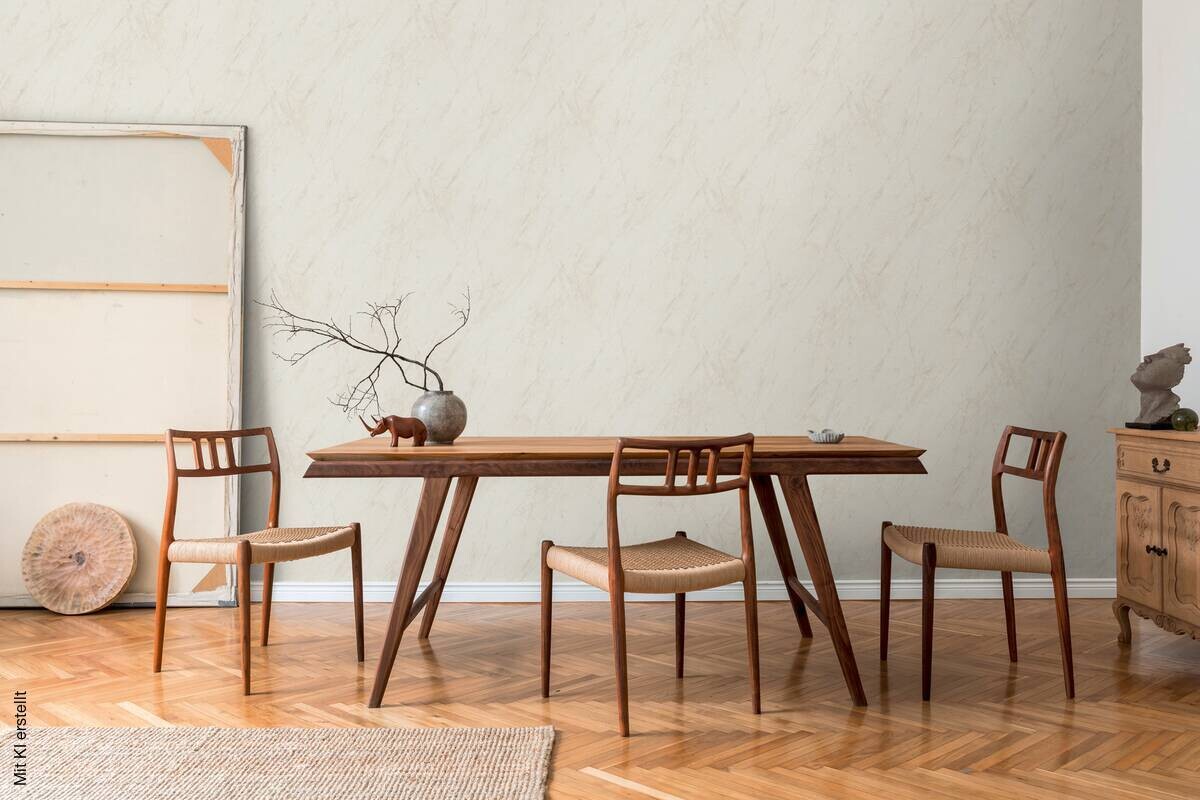 A.S.Creation Vliestapete grau creme B/H/D: ca. 53x1005x8 cm