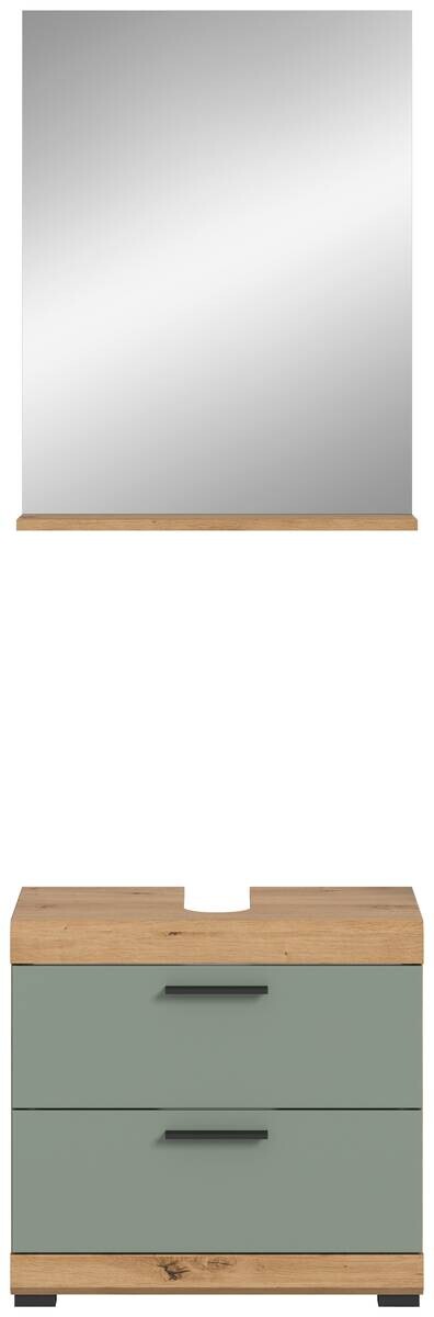 Badezimmer-Set Scout Eiche Artisan Nachbildung salbei Nachbildung B/H/T: ca. 60x191x37 cm