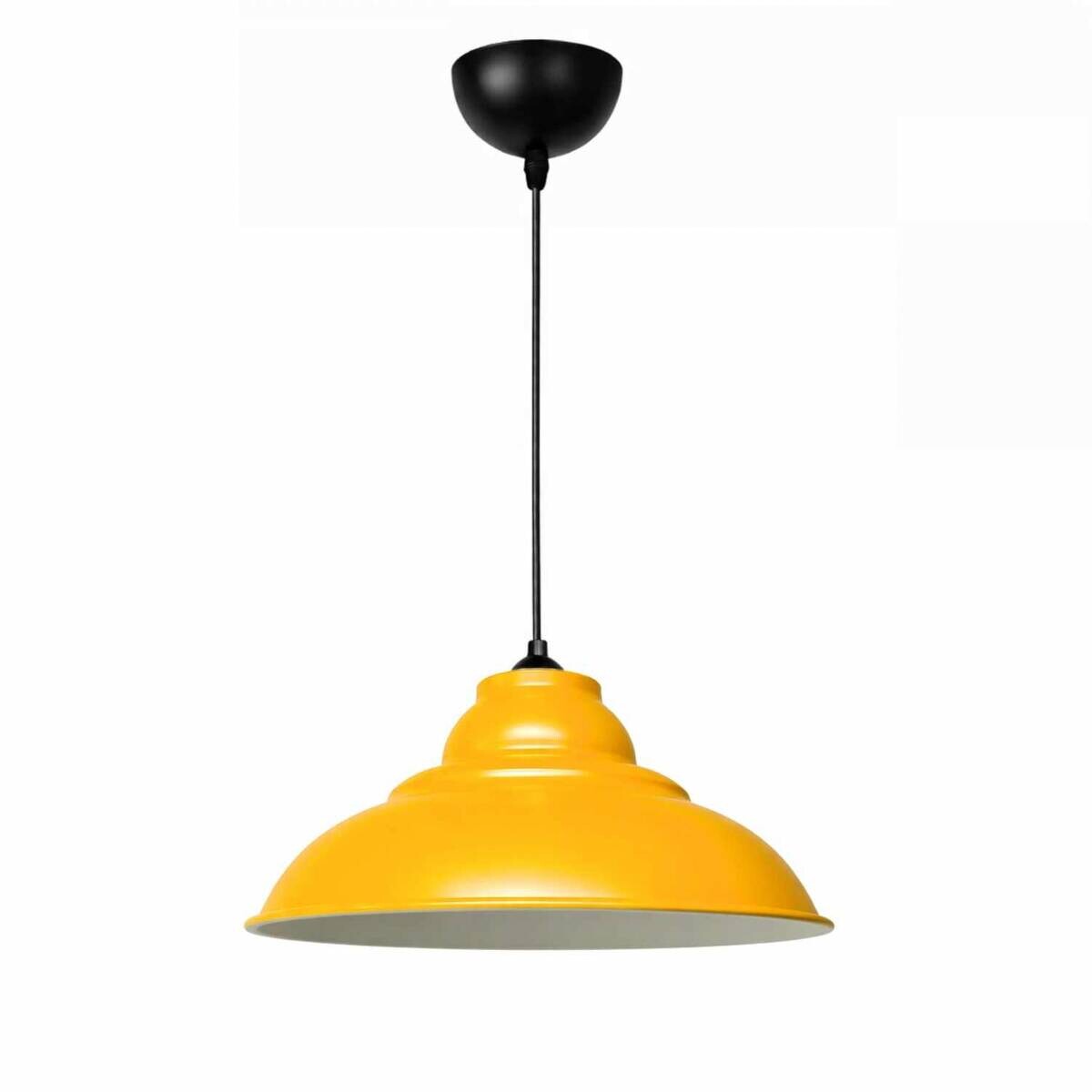 Opviq Pendelleuchte gelb B/H/T: ca. 31x100x31 cm E27 1 Brennstellen