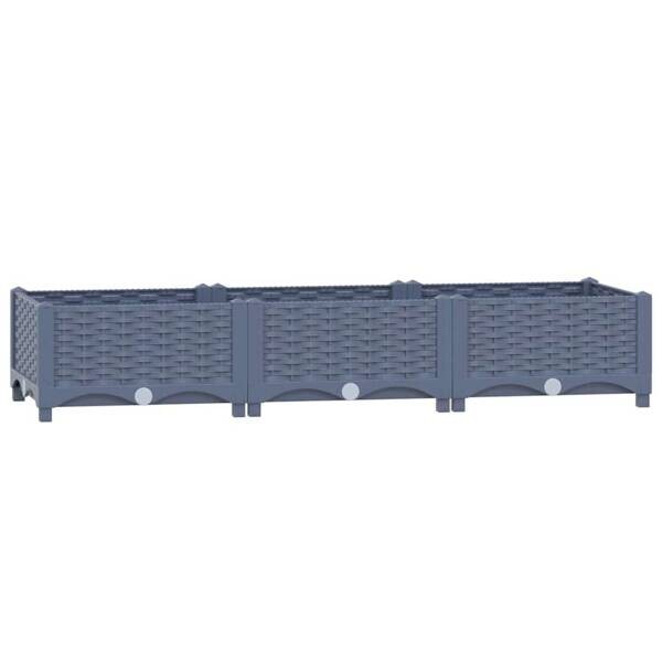 Hochbeet grau Polypropylen B/H/L: ca. 40x23x120 cm