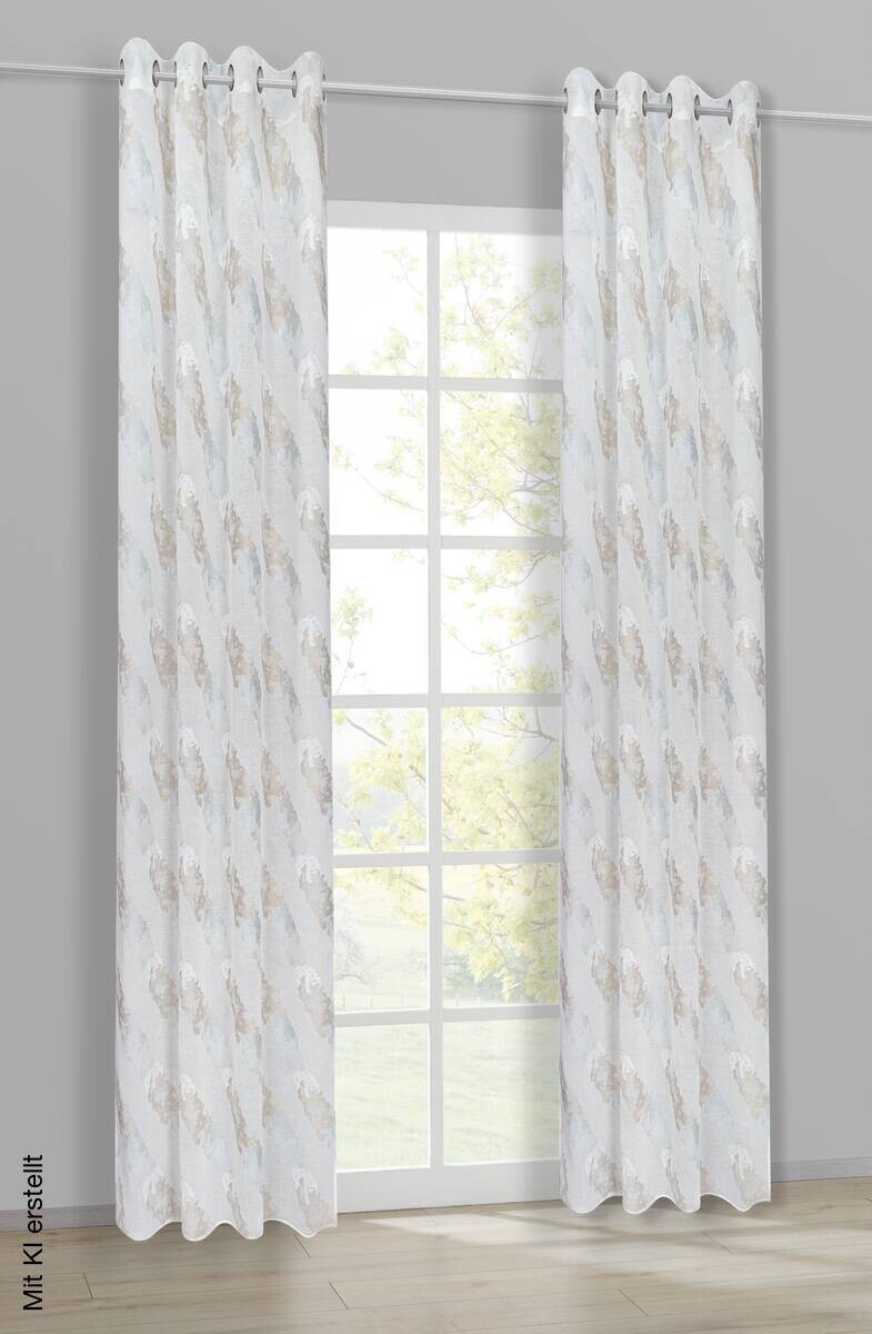Happy Home Ösenvorhang Sylt taupe B/L: ca. 145x245 cm