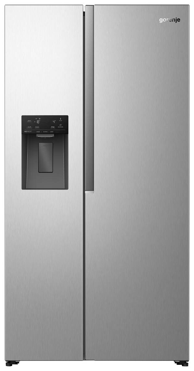 Gorenje Side-by-Side NRS917E61X EEK: E Spektrum: A bis G Kühlen: 347 Gefrieren: 181 40dB Inox B/H/T: ca. 91,1x178,6x61,5 cm