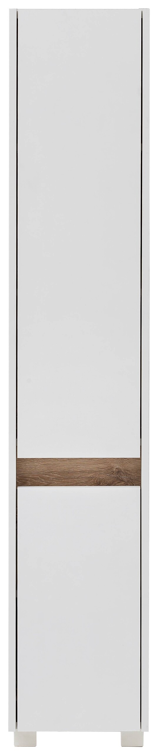 Hochschrank Cosmo perlweiß Optik B/H/T: ca. 30,2x164,5x33 cm