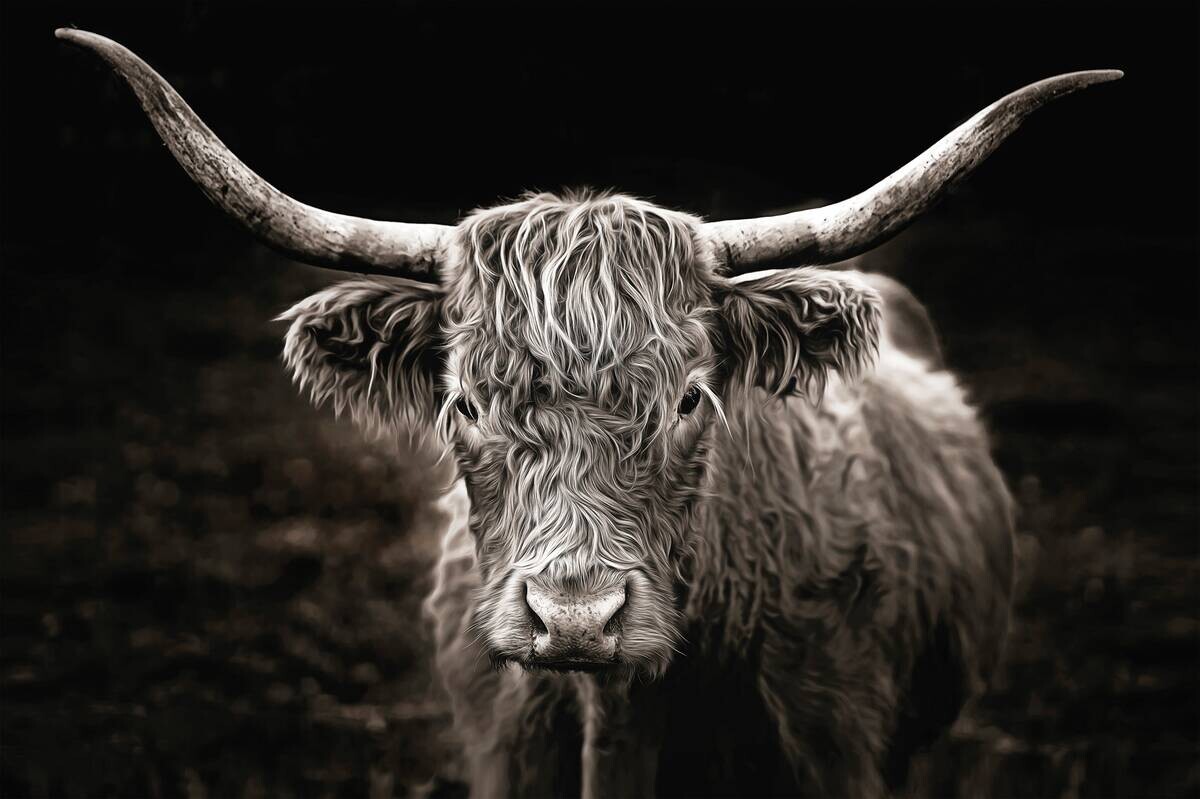 Keilrahmenbild Tiere B/H: ca. 90x60 cm