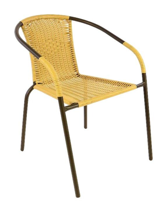 VCM Gartensitzgruppe braun Stahl B/H/T: ca. 53x73x60 cm