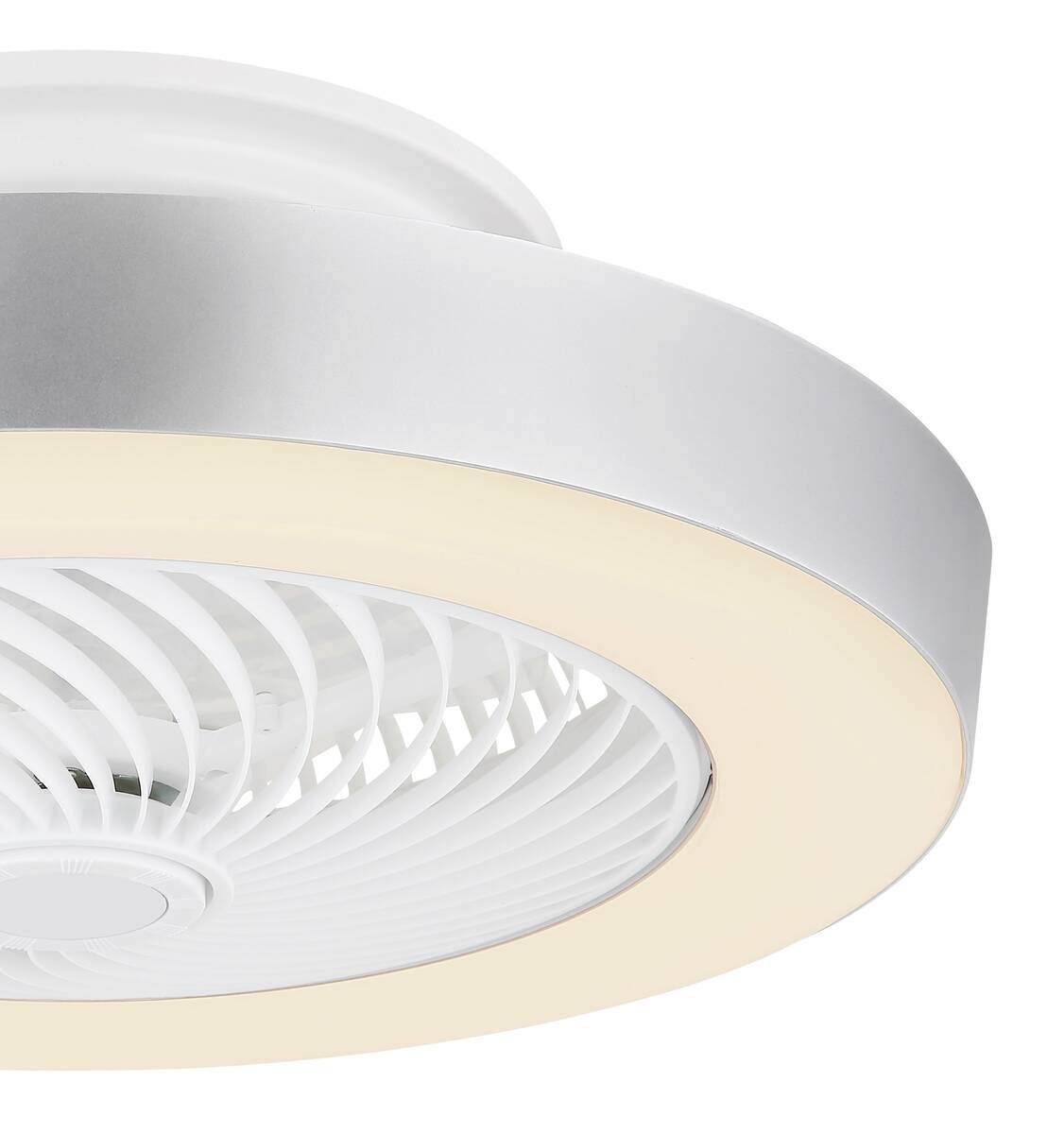 GLOBO LED-Deckenventilator weiß grau Metall Kunststoff H/D: ca. 20,6x54,8 cm 1 Brennstellen