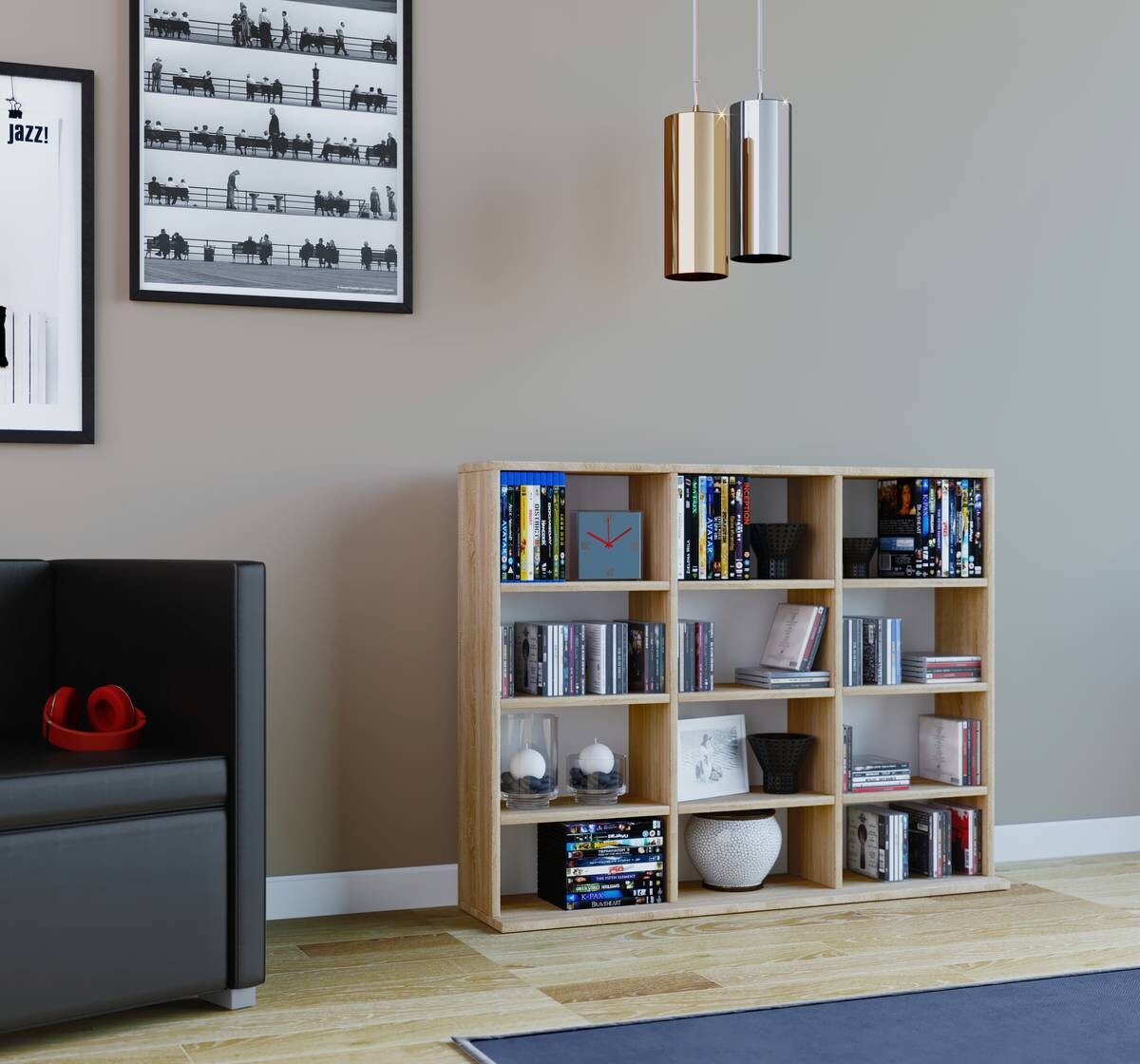 Regal Megosa Mini Eiche Sonoma Nachbildung Holzwerkstoff B/H/T: ca. 102x83x23 cm