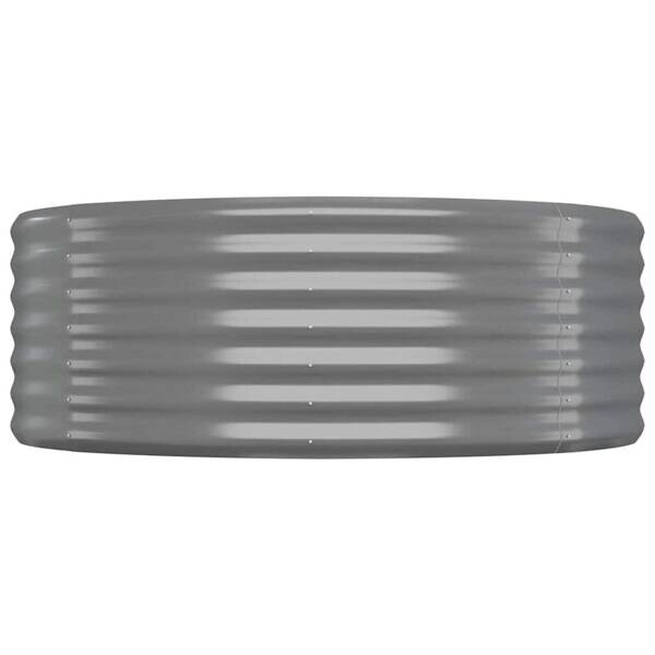 Hochbeet grau Stahl B/H/L: ca. 100x36x100 cm