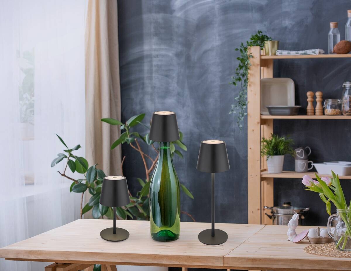 Tischleuchte Vannie schwarz