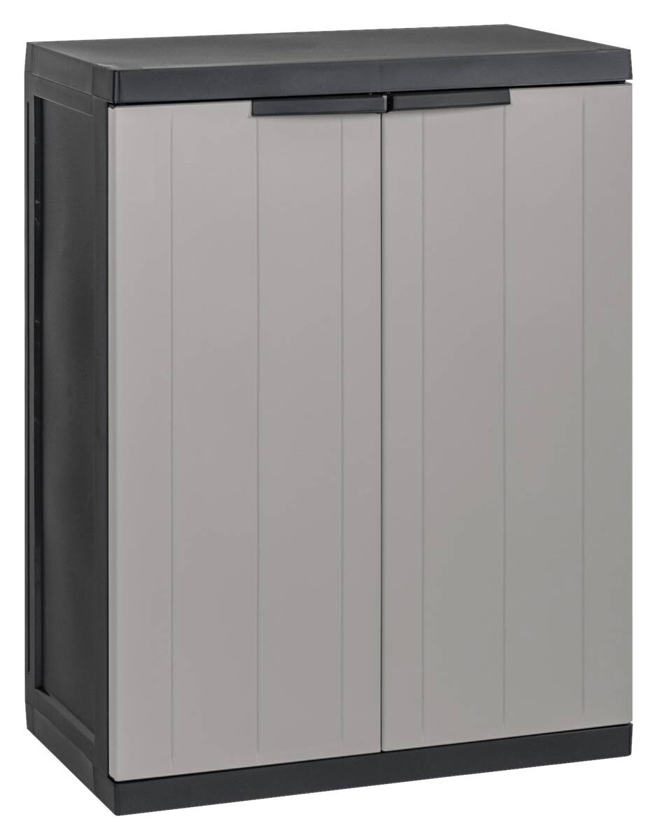 Kunststoffschrank grau B/H/T: ca. 65x85x37 cm