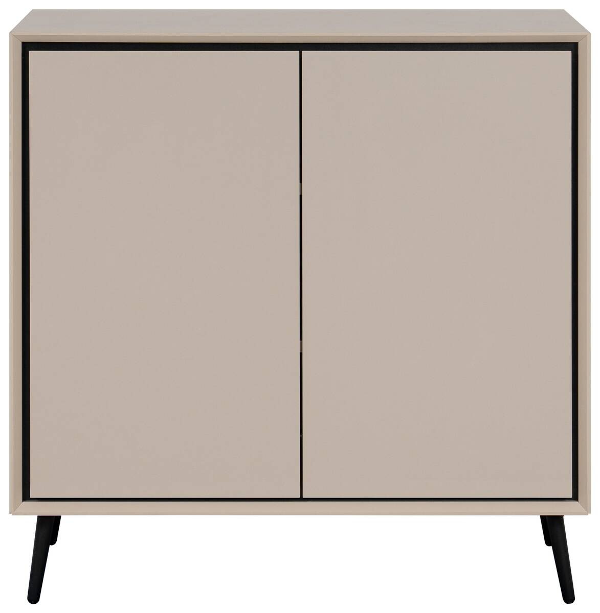 Kommode Arona sand schwarz B/H/T: ca. 90x90x38 cm