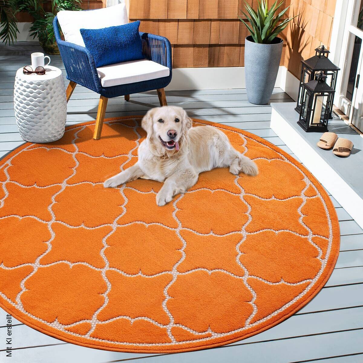 Sanat Outdoorteppich BERLIN orange D: ca. 200 cm