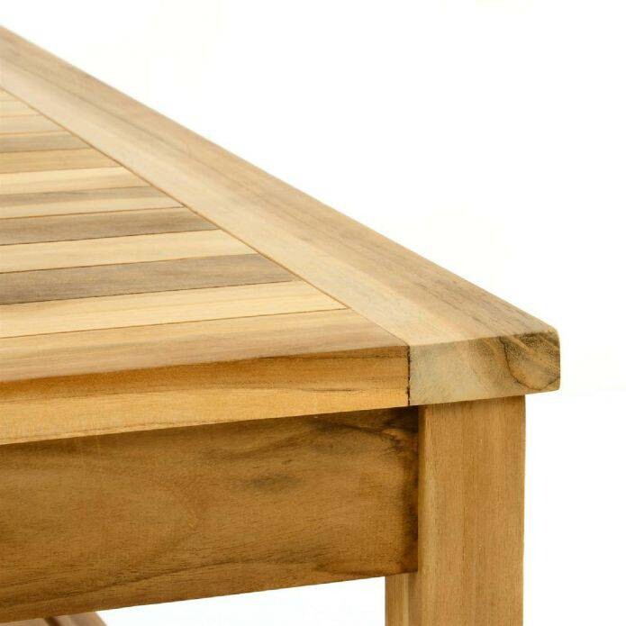 VCM Gartensitzgruppe braun Teakholz B/H/T: ca. 69x75x135 cm