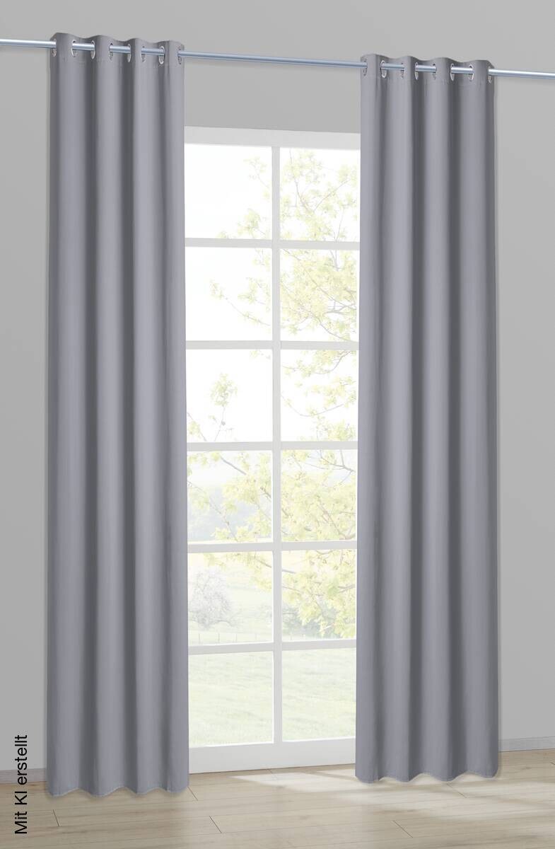 Verdunklungsvorhang Iglu silber B/L: ca. 140x245 cm