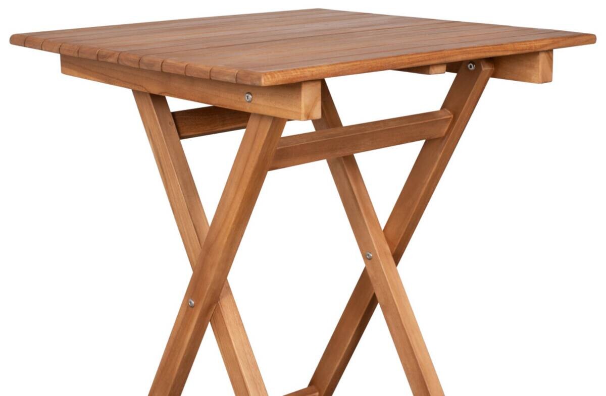deVries Tisch Woodie natur Teakholz B/H/L: ca. 60x75x60 cm