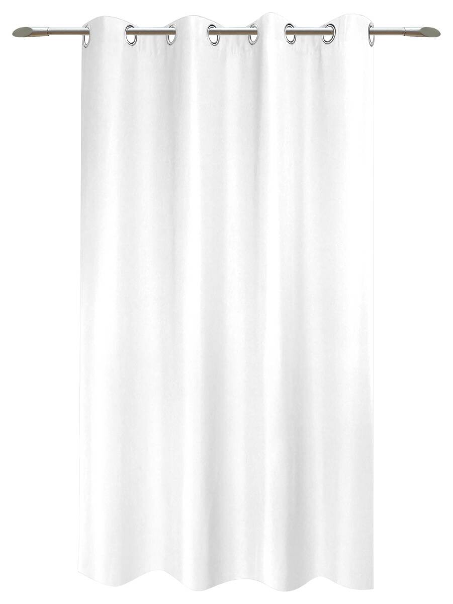 POCOline Ösenvorhang Sorrento weiß 100% Polyester B/L: ca. 140x175 cm