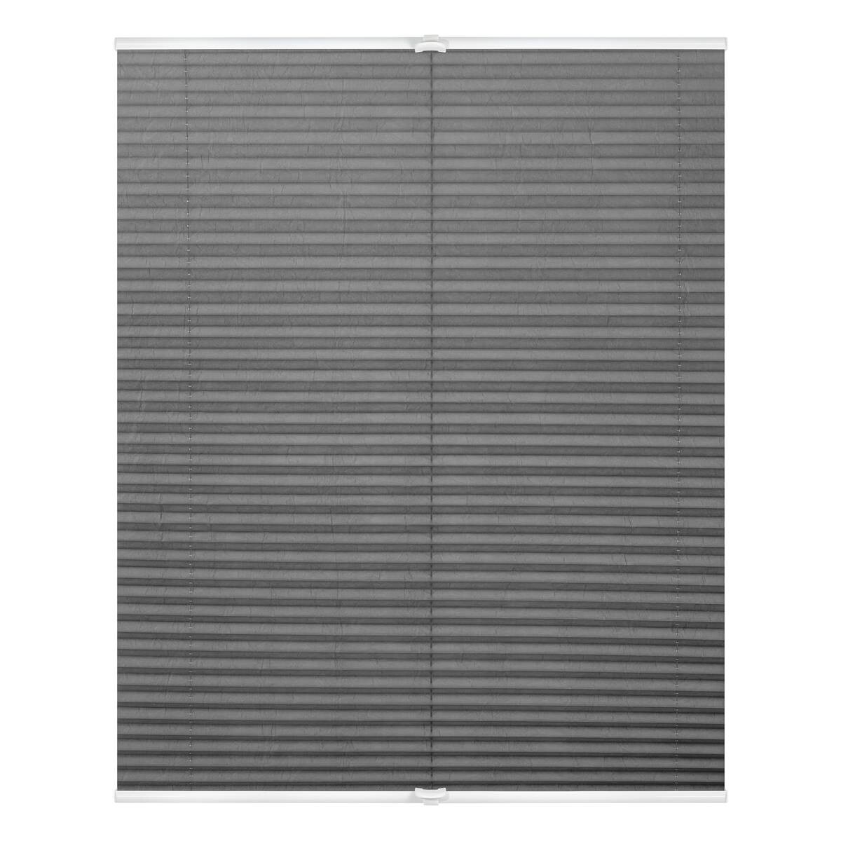 LICHTBLICK Spannplissee hellgrau B/L: ca. 65x130 cm