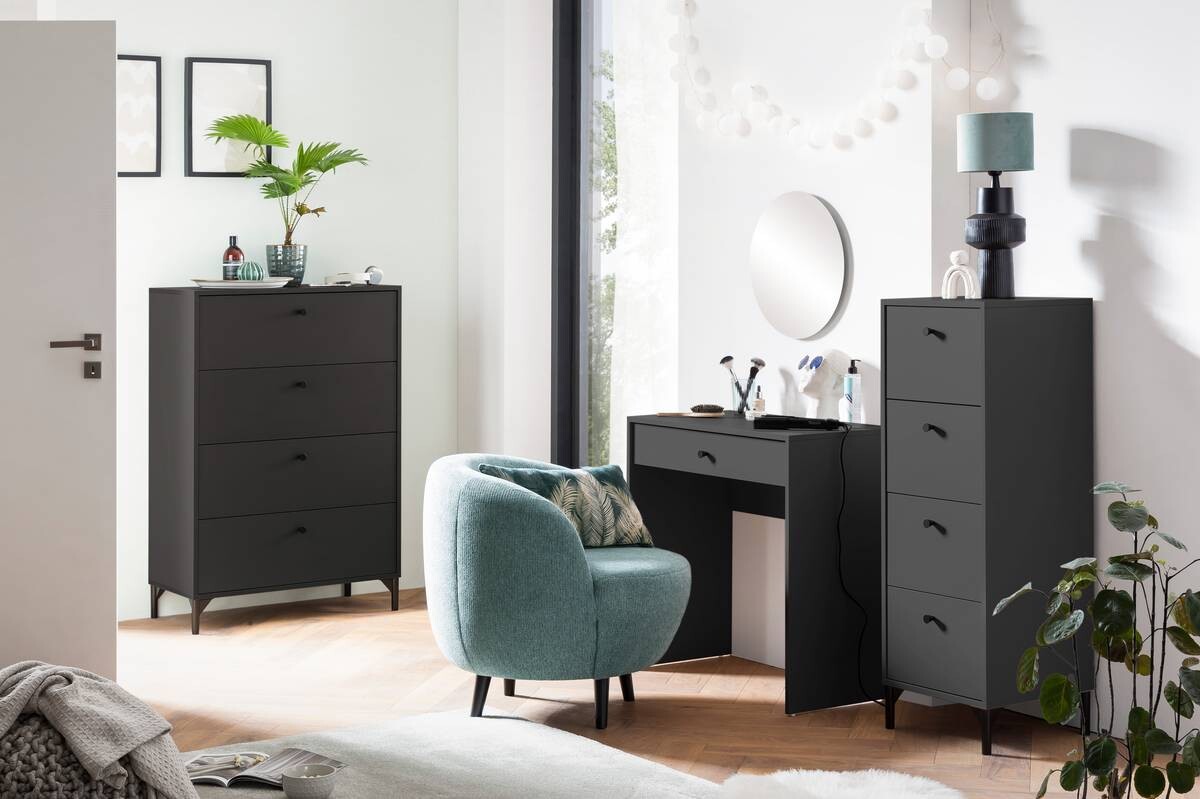 Kommode Smash anthrazit B/H/T: ca. 80,1x116,7x40 cm