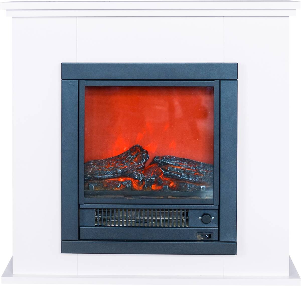 BHP Elektrischer-Kamin B992260 weiß Spanplatte Metall B/H/T: ca. 70x71x19 cm ca. 1150 W