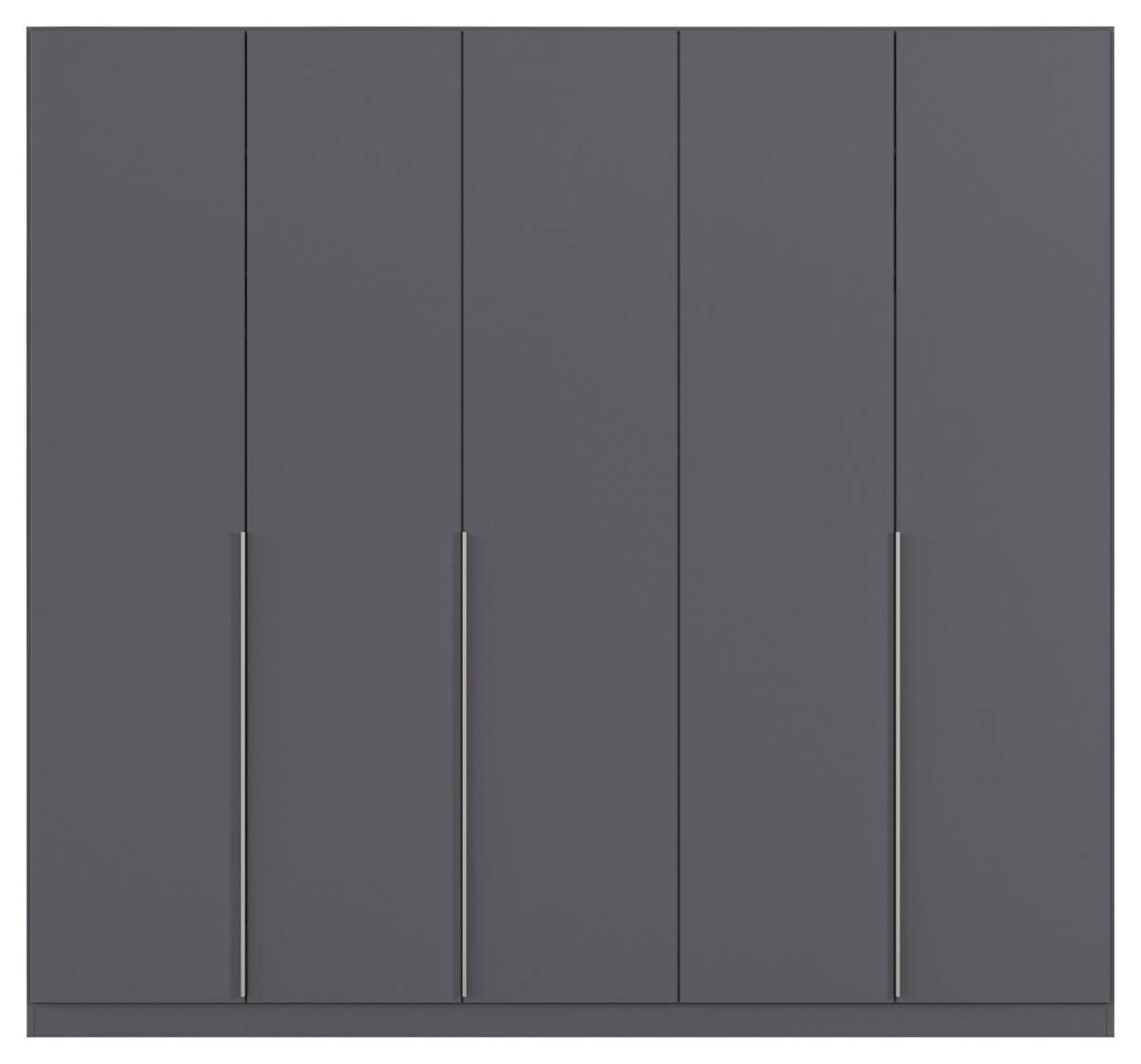 Kleiderschrank Alabama grau B/H/T: ca. 225x210x54 cm