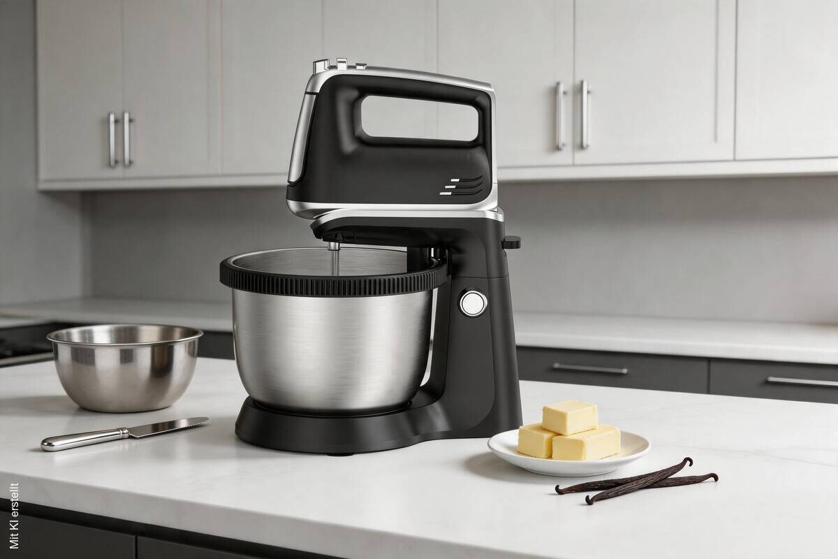 POCOline Mixer schwarz Kunststoff Edelstahl B/H/L: ca. 21,3x34,7x28,7 cm