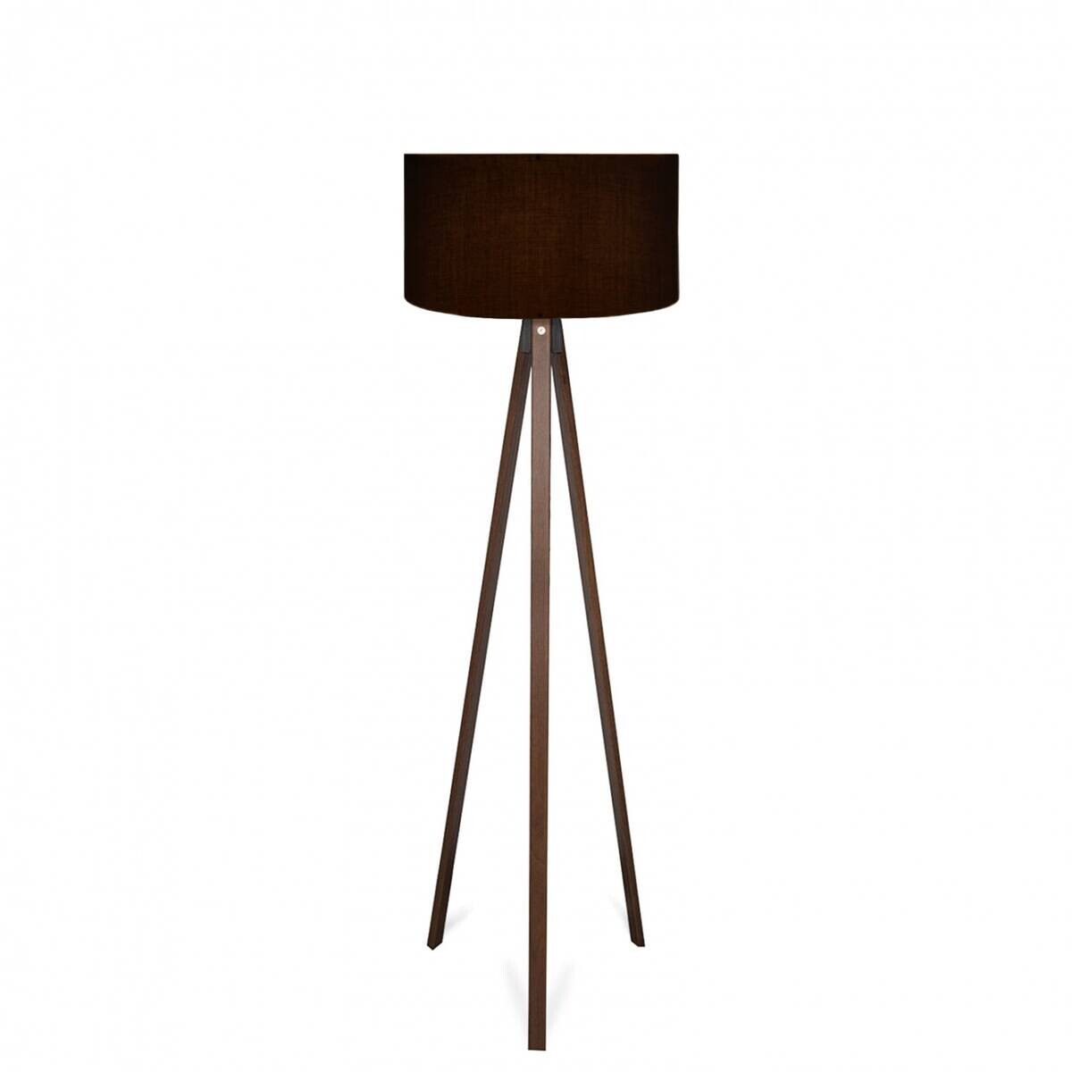 Opviq Stehleuchte PVC Holz B/H/T/L/D: ca. 38x140x38x38x38 cm E27 1 Brennstellen