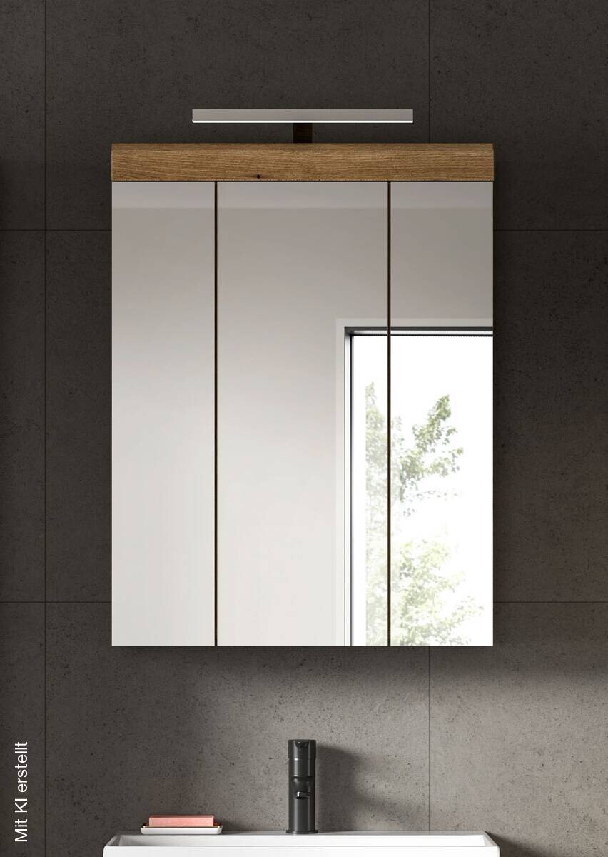 Spiegelschrank Scout Evoke Oak Nachbildung Spiegel B/H/T: ca. 60x79x18 cm