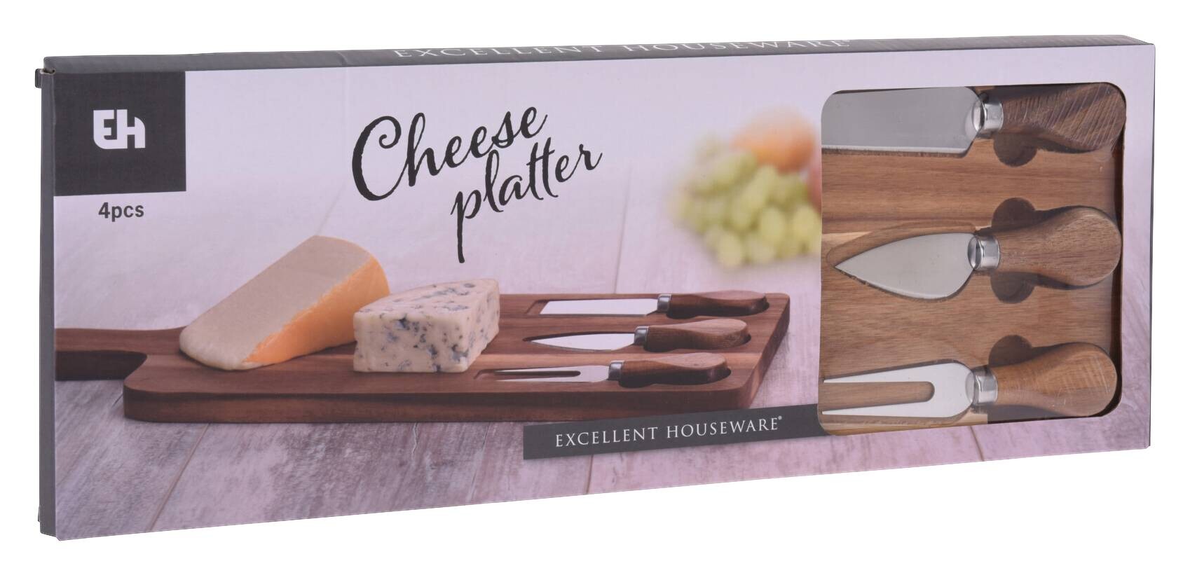 Käsebrett natur Holz Akazie