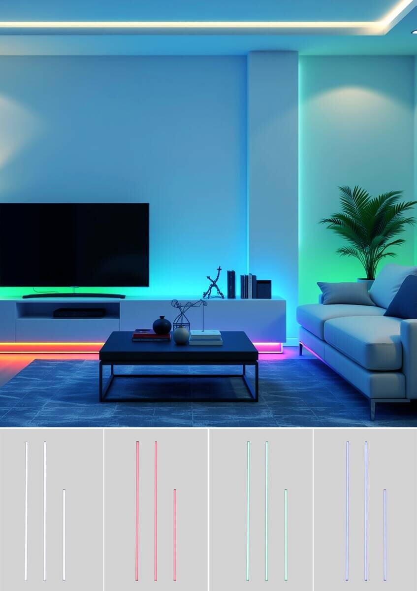 Nolo LED-Akustikpaneelleuchte Line weiß