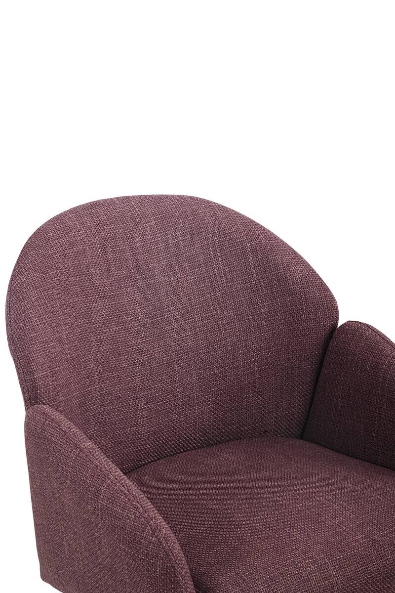 Drehstuhl Holly beere Microfaser Webstoff B/H/T: ca. 57x84x61 cm