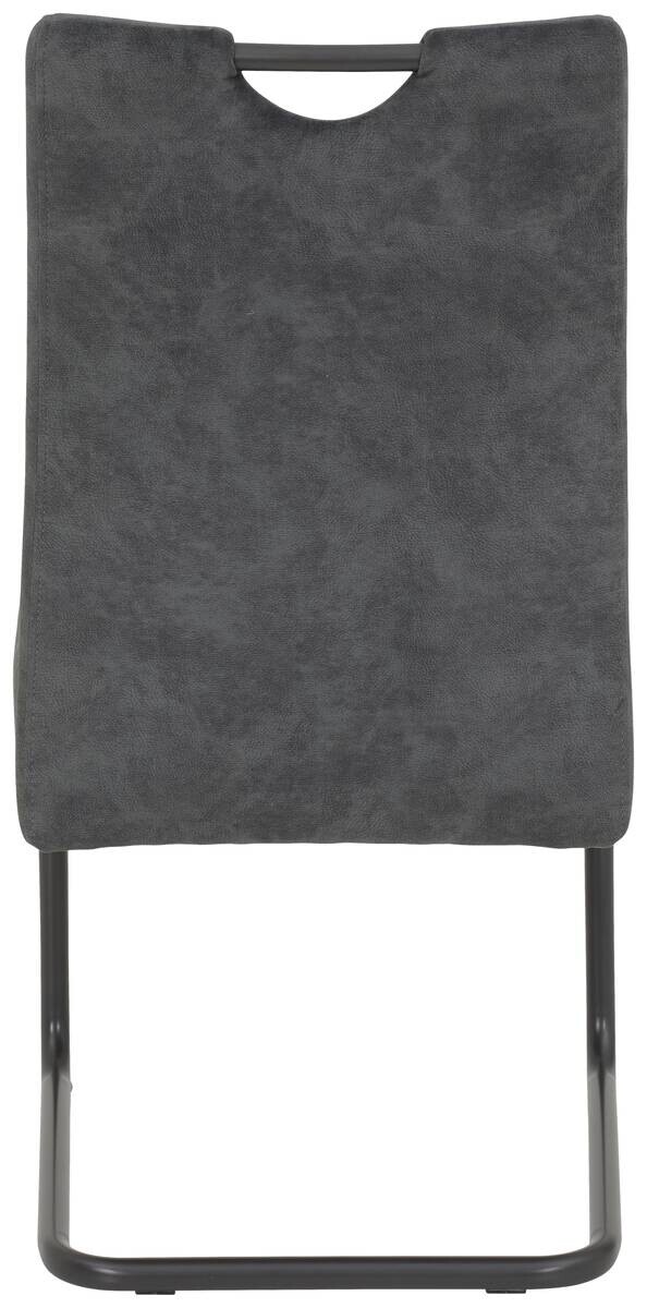 Schwingstuhl anthrazit Vintage Microfaser B/H/T: ca. 50x97x63 cm