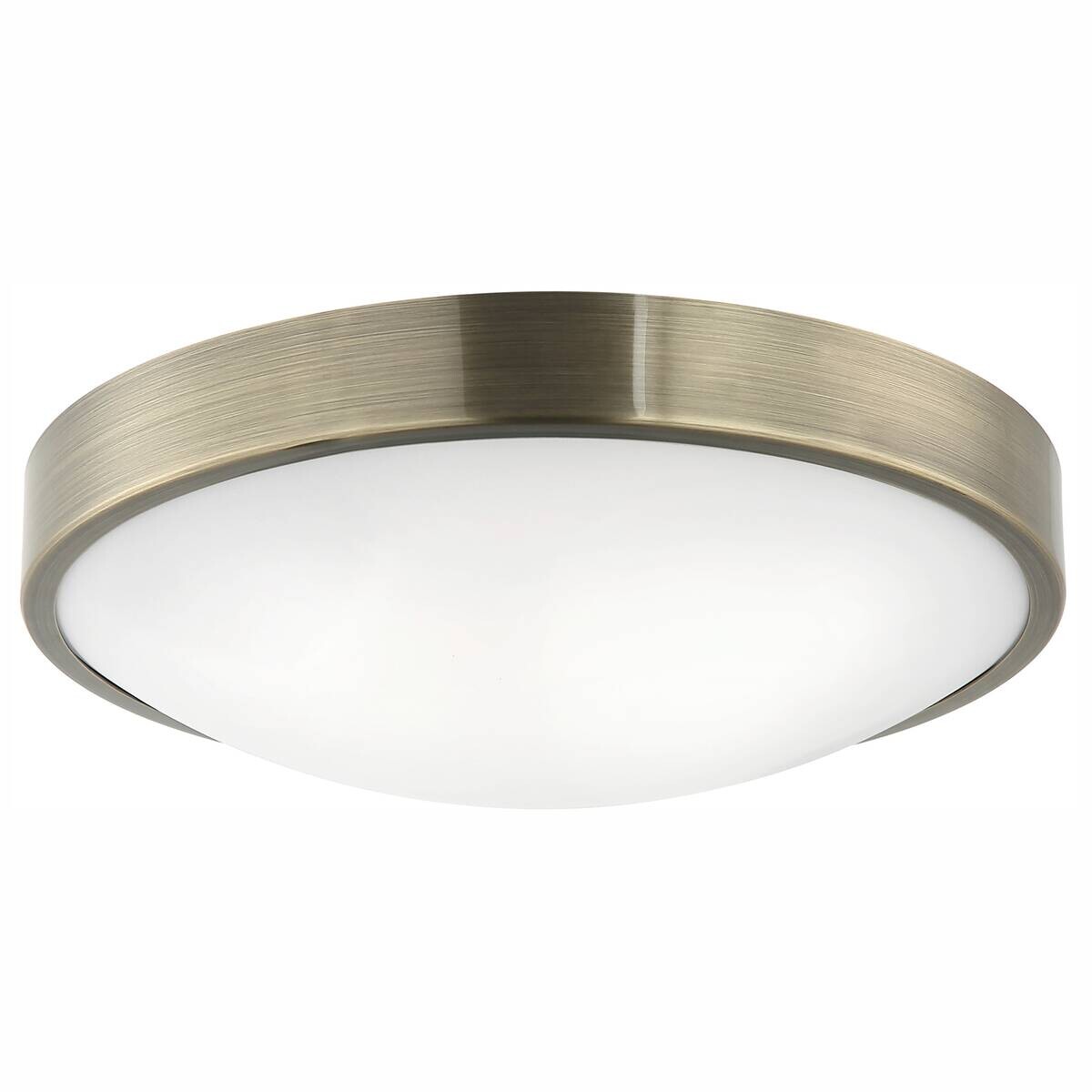 Lamkur Deckenleuchte platin Glas Stahl B/H/L: ca. 37x8x37 cm E27 2 Brennstellen
