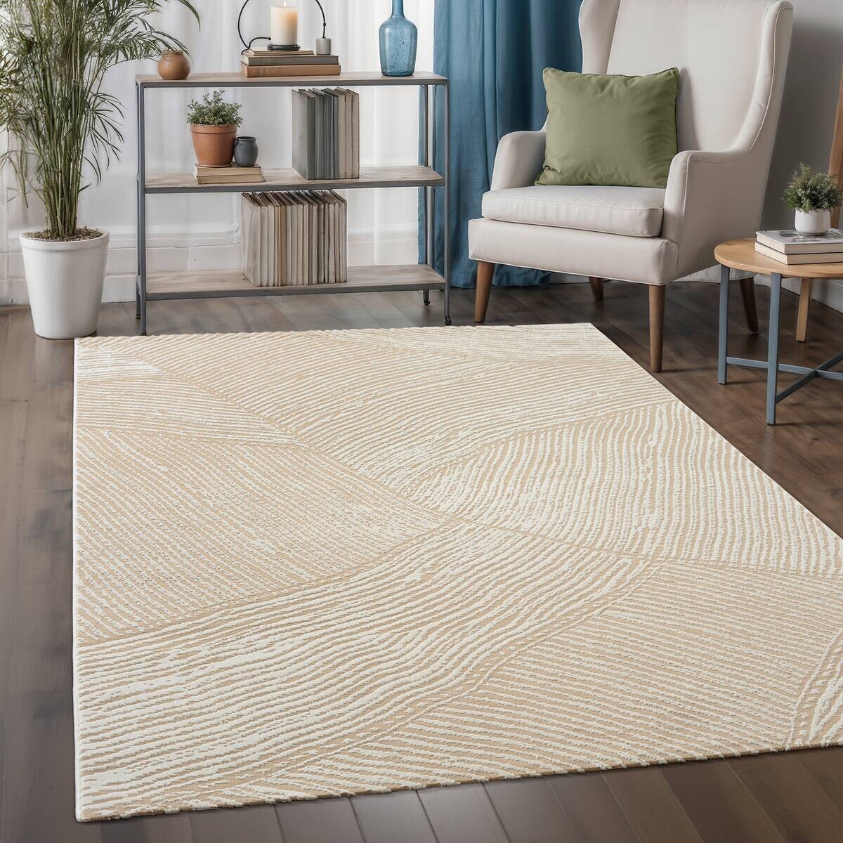 Sanat Kurzflorteppich HERA beige B/L: ca. 120x160 cm