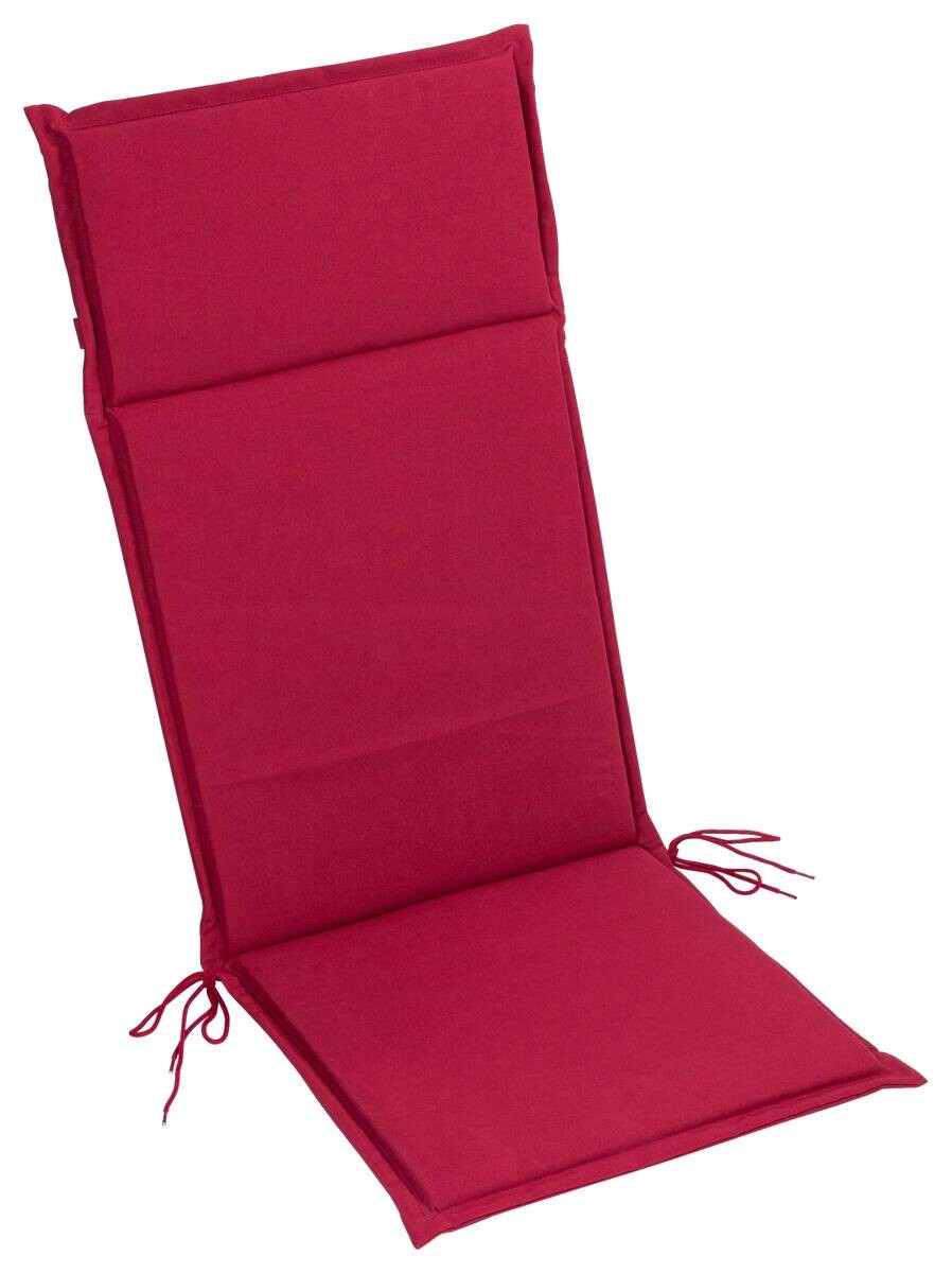 Auflage Lina weinrot Polyester B/H/L: ca. 47x4,5x121 cm