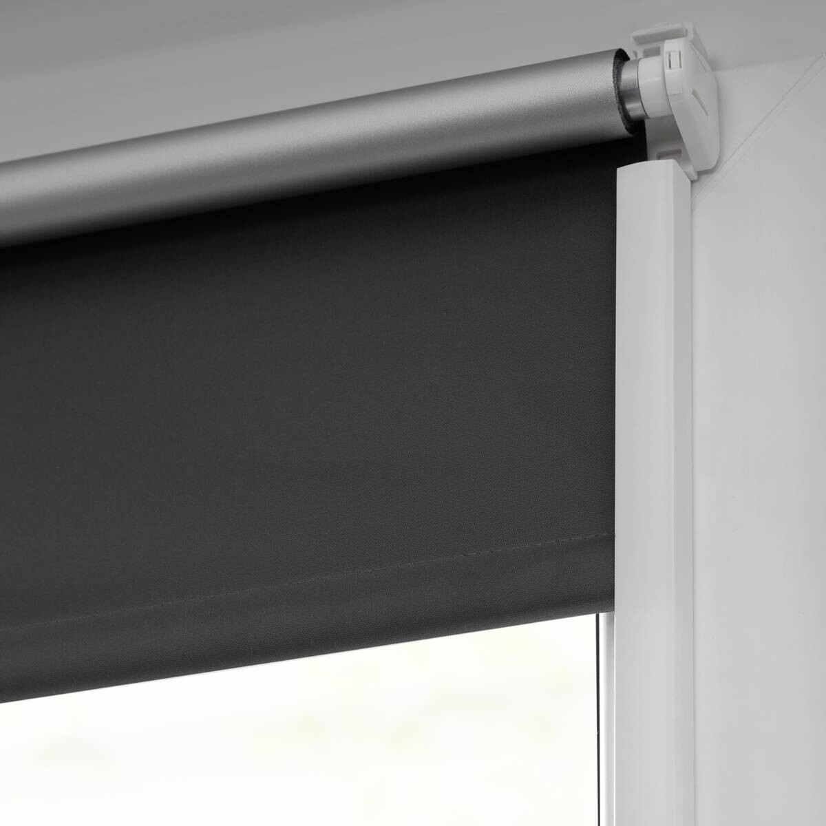 LICHTBLICK Seitenschiene für Rollo weiß 2 Packstücke