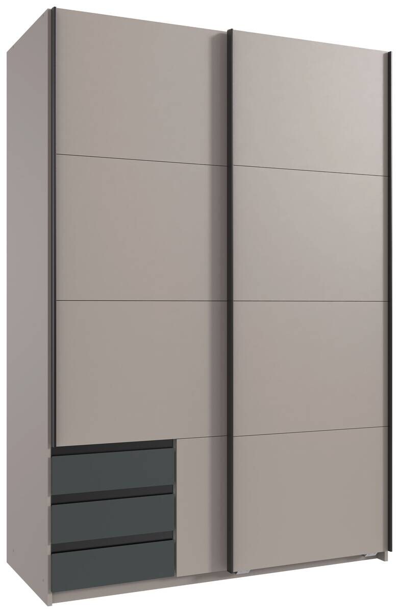 Schwebetürenschrank Bahamas Sahara grau B/H/T: ca. 135x198x65 cm