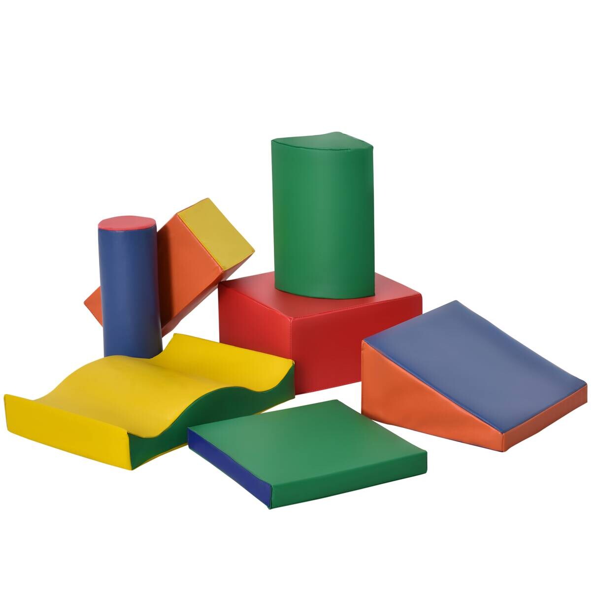 HOMCOM Kinder Softbausteine 7-tlg. B/H/L: ca. 40x60x11 cm