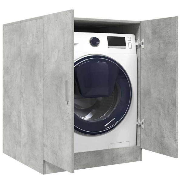 vidaXL Waschmaschinenschrank Beton B/H/T: ca. 70,5x91,5x71,5 cm