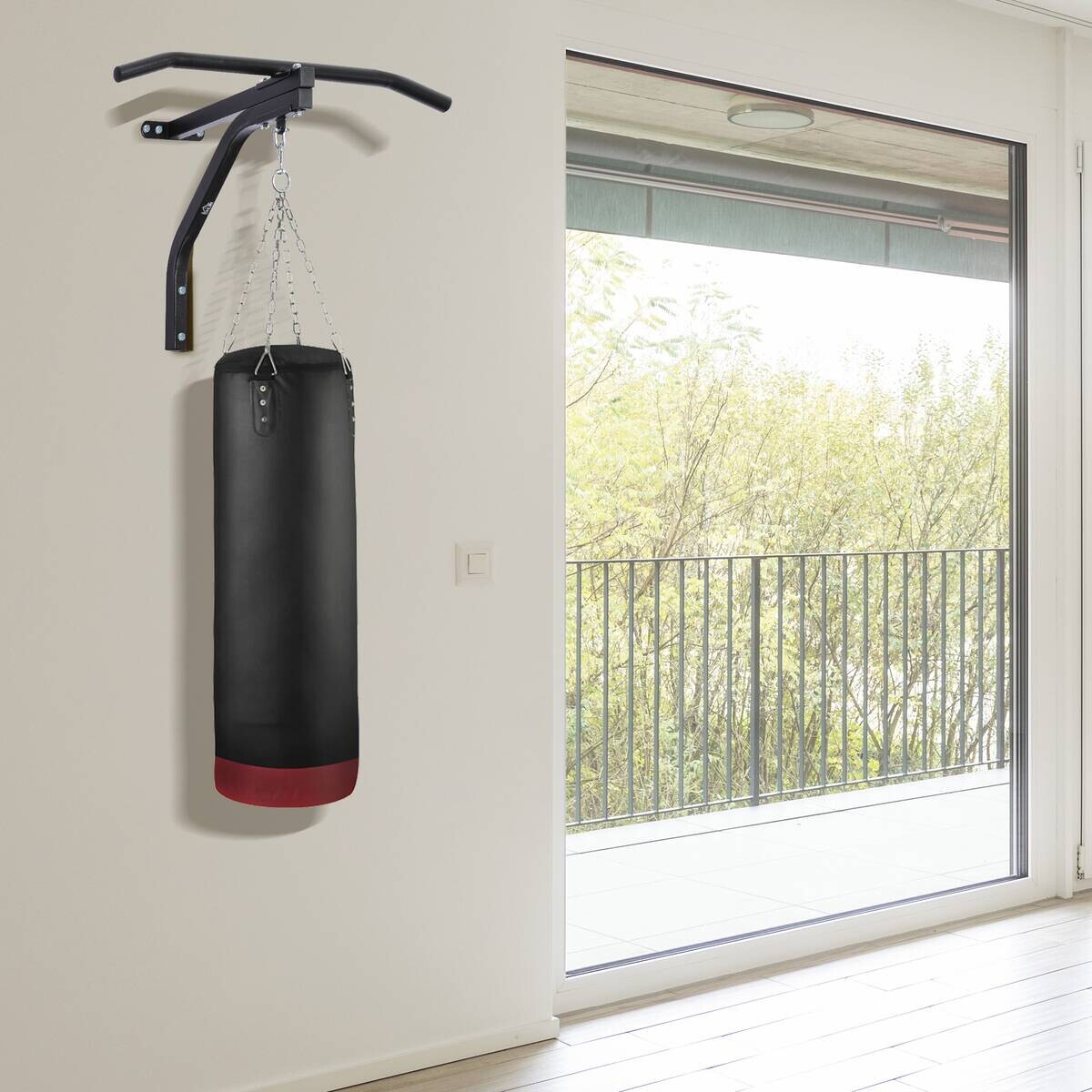 HOMCOM Fitness-Zubehör schwarz Edelstahl B/H/L: ca. 47x93x51 cm